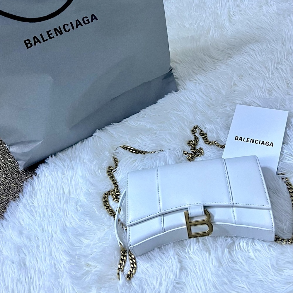 Balenciaga Hourglass Wallet on Chain